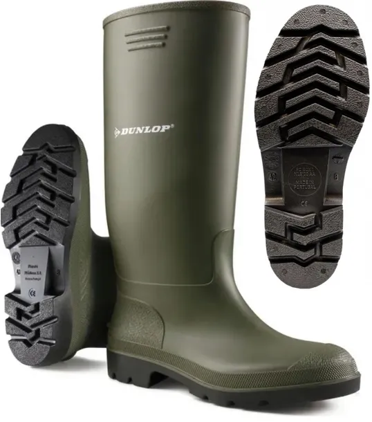 Dunlop PRICEMASTOR kalosze GUMOWCE GUMIAKI męskie wysokie zielone JAKOŚĆ 42