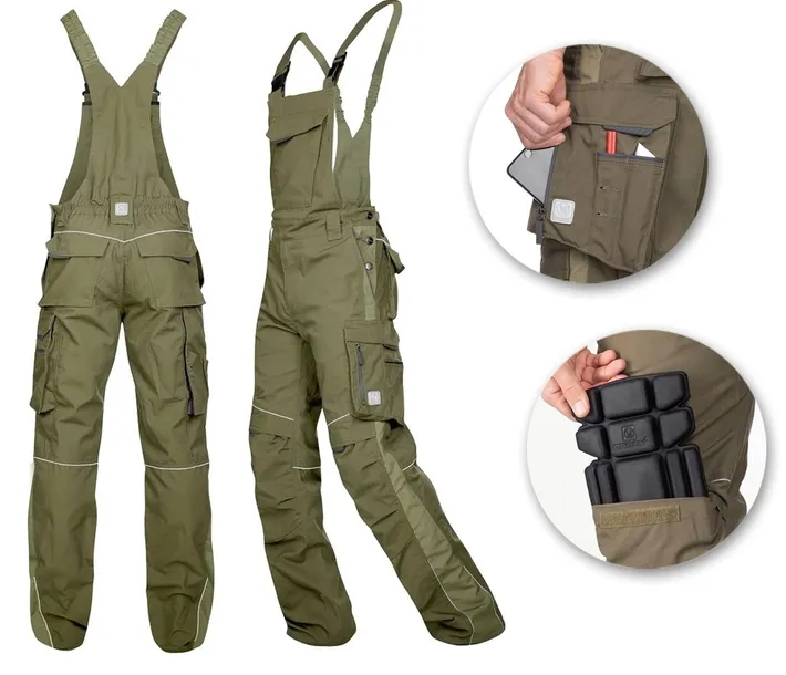 Spodnie robocze OGRODNICZKI ELASTYCZNY KROK Ardon URBAN+ khaki JAKOŚĆ r 54