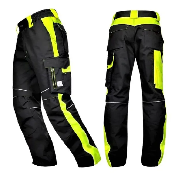 Spodnie robocze BHP długie WYGODNE JAKOŚĆ CZARNE Ardon Neon H6401 r52