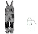 stalco-spodnie-robocze-basic-line-m-na-szelkach-stan-nowy