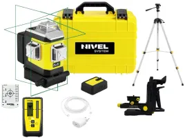 nivel-system-clx3g-precyzyjny-laser-krzyzowy-zielony-360-statyw-odbiornik
