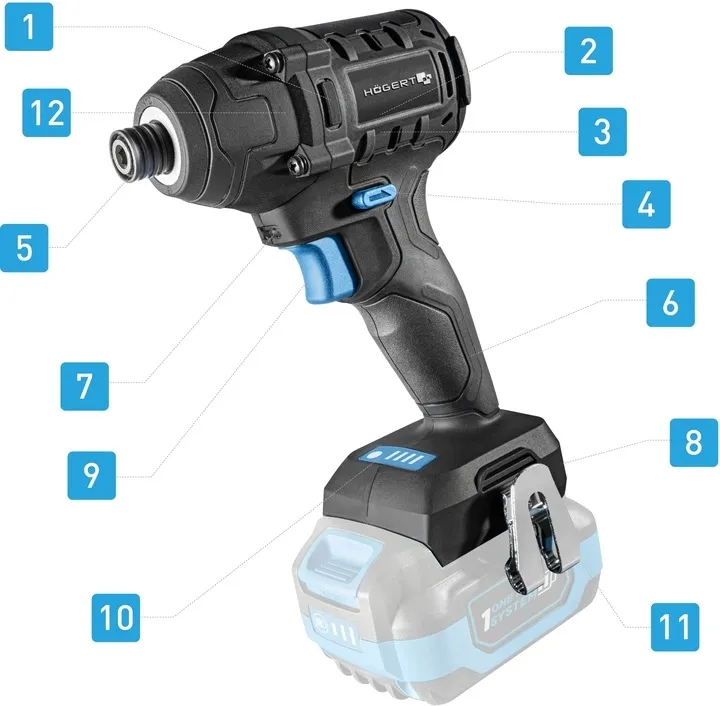 hoegert-zakretarka-udarowa-200nm-bezszczotkowa-4ah-akumulator-18v-walizka-stan-nowy