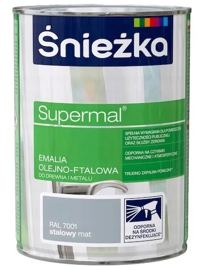 Śnieżka Supermal stalowy mat 7001 0,8l