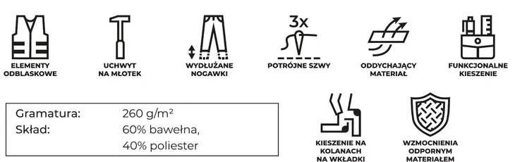 stalco-spodnie-odblaskowe-basic-neon-line-m-na-szelkach-stan-nowy