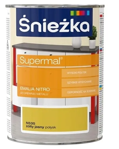 sniezka-supermal-nitro-08l-zolta-stan-nowy