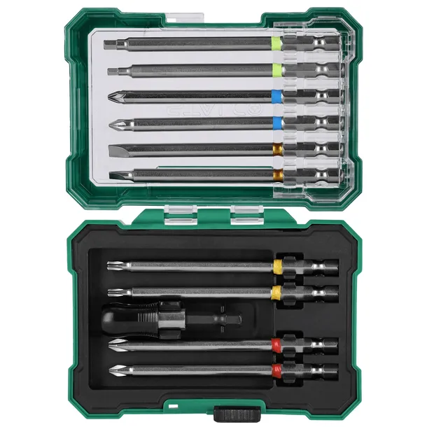 stalco-zestaw-bitow-100mm-z-adaptorem-11el-stan-nowy-elementy-zestawu-adaptery-bity