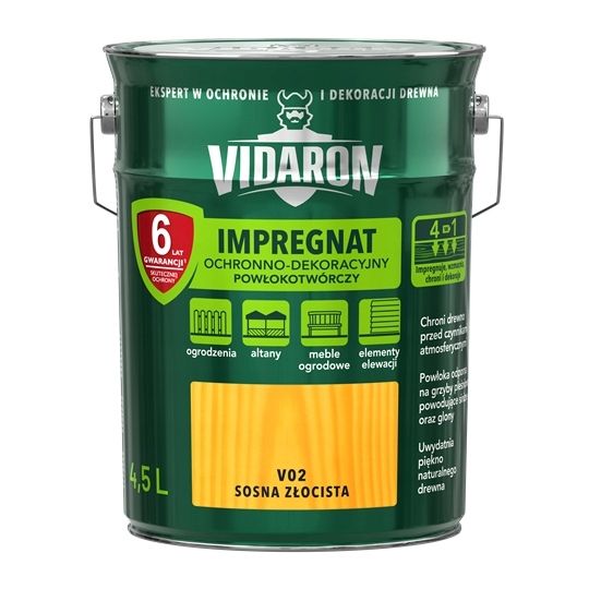 Vidaron impregnat sosna złocista V02 4,5l