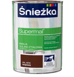 sniezka-supermal-brazowy-8016-polysk-5-litrow