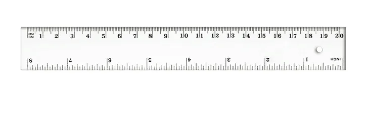 LINIJKA 20CM PLASTIKOWA PRZEZROCZYSTA SZKOLNA