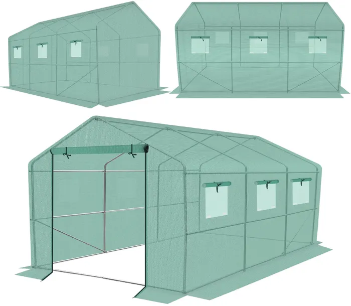 TUNEL FOLIOWY OGRODOWY SZKLARNIA NA POMIDORY WARZYWA 2x3,5m FOLIA 7m2