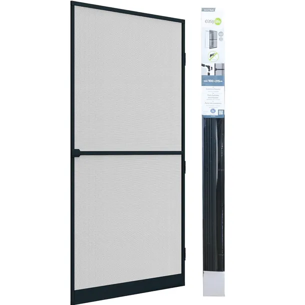 MOSKITIERA DRZWIOWA BALKONOWA RAMA ALUMINIOWA SIATKA NA DRZWI 100x215cm