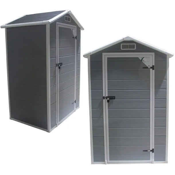 Domek Ogrodowy Narzędziowy Szopa na Narzędzia Schowek PVC 133,5x103x202cm