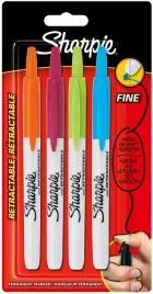 marker-sharpie-permanentny-z-systemem-przyciskowym-4-kolory