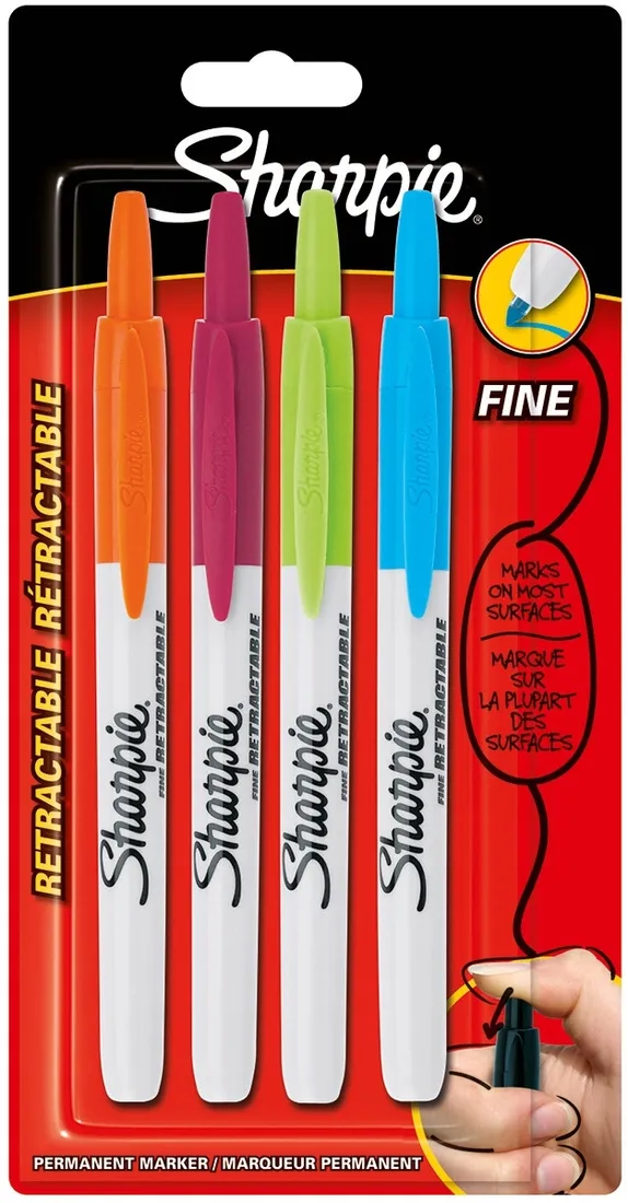 marker-sharpie-permanentny-z-systemem-przyciskowym-4-kolory