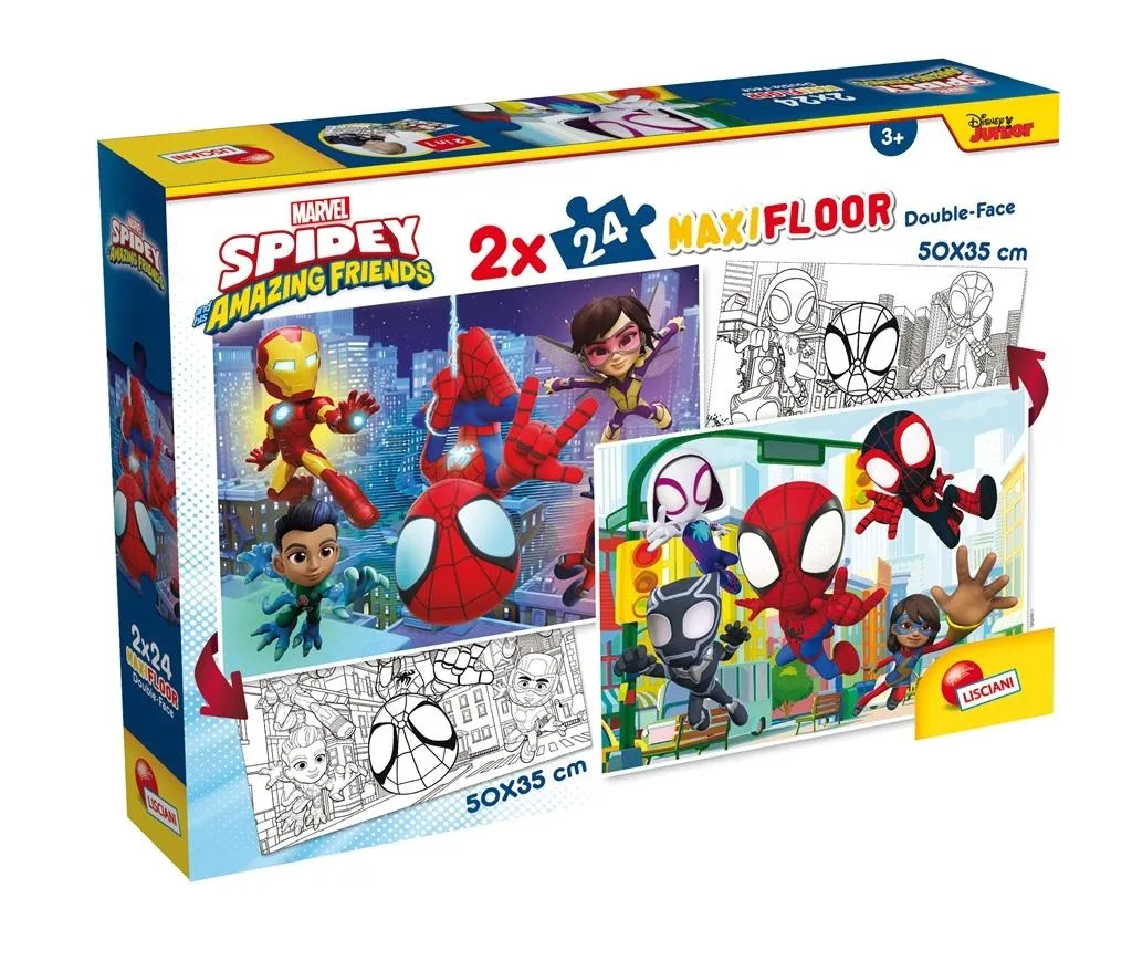 marvel-puzzle-podlogowe-2-x-24-spidey-lisciani