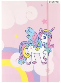 teczka-szkolna-a4-z-gumka-unicorn-jednorozec-starpak