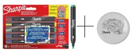 sharpie-markery-pisaki-akrylowe-kazda-powierzchnia-5-kol-frisbee-gratis