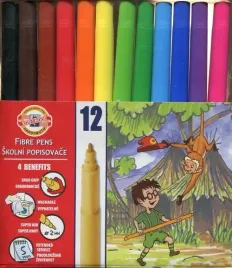 kin-flamastry-szkolne-koh-i-noor-12-sztuk-12-kolorow-w-folii
