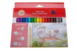 kin-flamastry-szkolne-koh-i-noor-18-sztuk-kolorow-w-folii