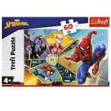 puzzle-trefl-60-w-sieci-marvel-spiderman-60-elementow