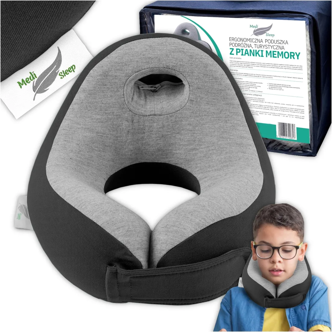 poduszka-podrozna-dla-dzieci-turystyczna-rogal-na-szyje-do-samochodu-memory