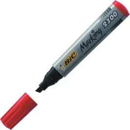 marker-permanentny-bic-2300-czerwony-scieta-koncowka