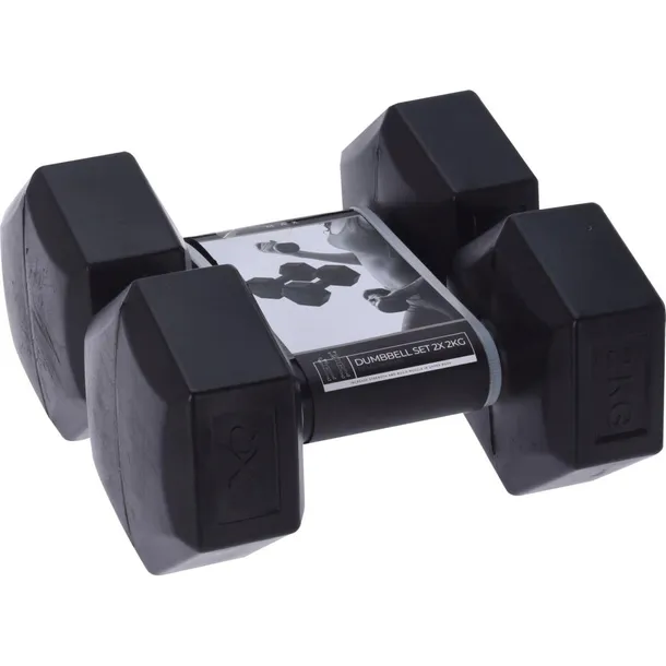 Hantle Hantelki 2x2 kg Ciężarki Kompozytowe Fitnes Zestaw Hantli 4 kg XQMAX