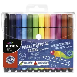 flamastry-pisaki-trojkatne-jumbo-grube-12-sztuk-kidea
