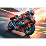 puzzle-100-elementow-szybki-motocykl-trefl-stan-nowy