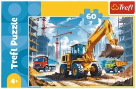 puzzle-60-elementow-traktor-koparko-ladowarka-trefl