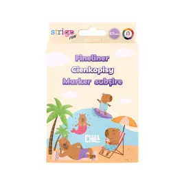 zestaw-cienkopisy-skateliner-strigo-07mm-8-sztuk-seria-kapibara