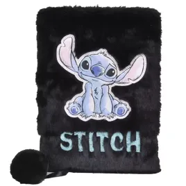 pamietnik-notes-pluszowy-stitch-czarny-z-klodka
