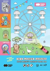 blok-malego-artysty-kapibara-happy-color