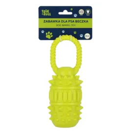 zabawka-dla-psa-beczka-z-uchwytem-zielona-limonkowa-20-cm-trickandroll-560863