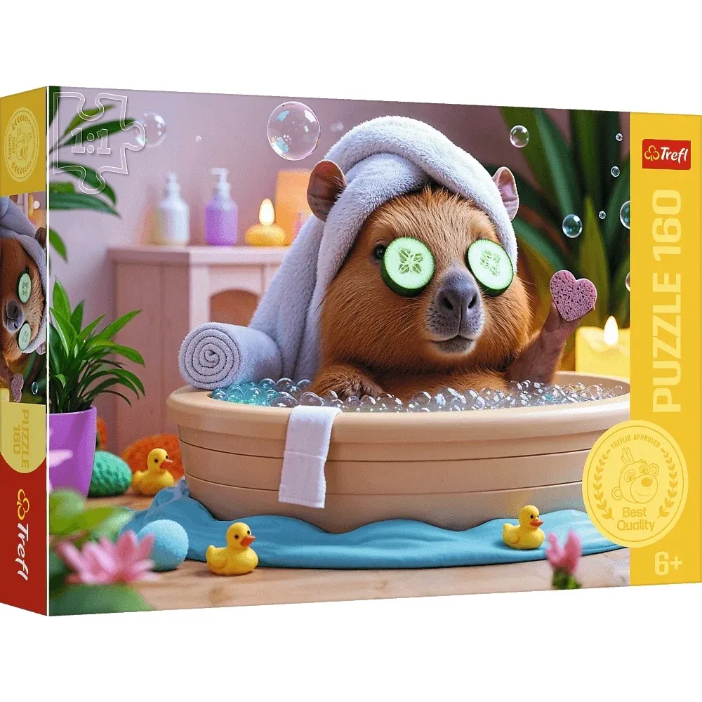 puzzle-160-elementow-kapibara-w-spa-trefl