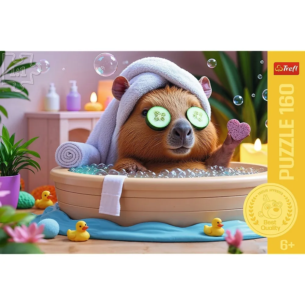 puzzle-160-elementow-kapibara-w-spa-trefl