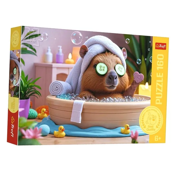 puzzle-160-elementow-kapibara-w-spa-trefl-kod-producenta-15433