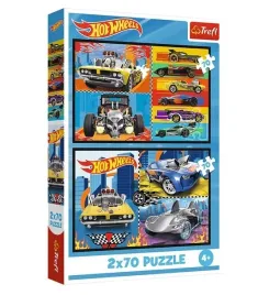puzzle-2x70-elementow-34442-hot-wheels-samochodziki-trefl