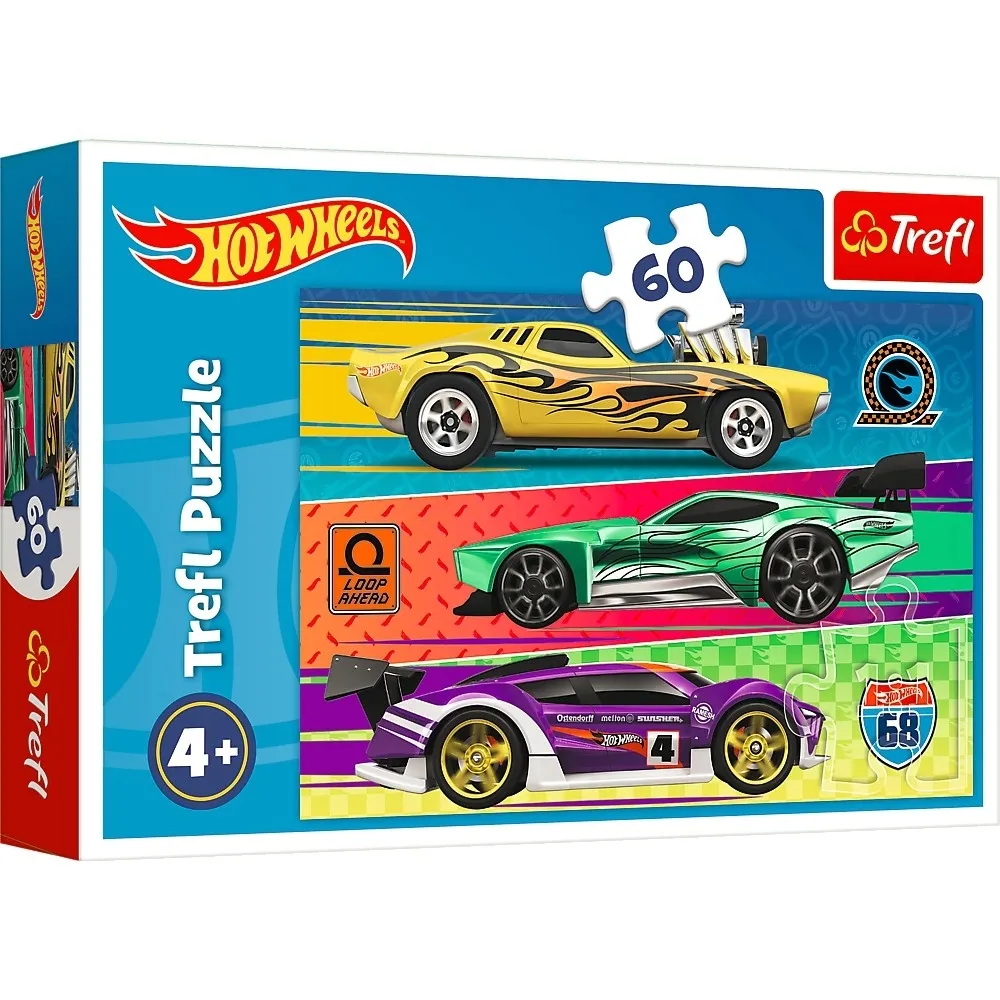 puzzle-60-elementow-wyscig-hot-wheels-trefl