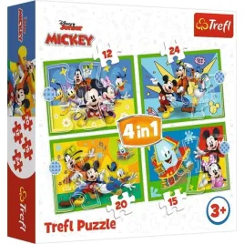 puzzle-4w1-wsrod-przyjaciol-myszka-miki-34616-trefl