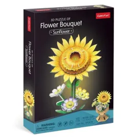 puzzle-3d-bukiet-kwiatow-sloneczniki-cubic-fun-102-elementy