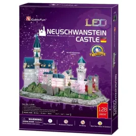 puzzle-3d-led-zamek-neuchwanstein-cubic-fun-128-elementow