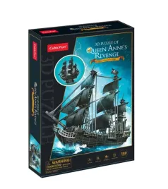 puzzle-3d-okret-piracki-zemsta-krolowej-anny-cubic-fun-180-elementow