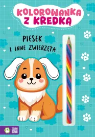 kolorowanka-z-kredka-piesek-zielona-sowa