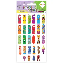 tatuaze-zmywalne-fingers-tattoo-happy-color