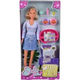 lalka-steffi-z-malymi-kotkami-akcesoria