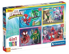 puzzle-4w1-spidey-i-jego-niesamowici-przyjaciele-72-elementy-clementoni