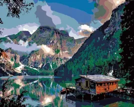 malowanie-po-numerach-40x50-cm-przystan-nad-gorskim-jeziorem