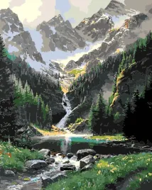 malowanie-po-numerach-40x50-cm-potok-w-gorach