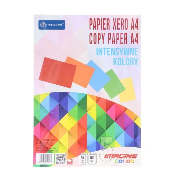 PAPIER KSERO A4/100K INTENSIVE KOLOR kolorowy